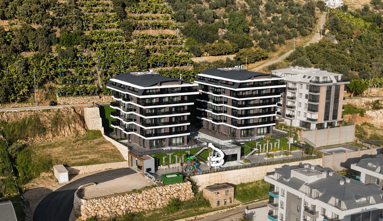 1+1 apartment in a modern complex in Cleopatra, 450 m from the sea