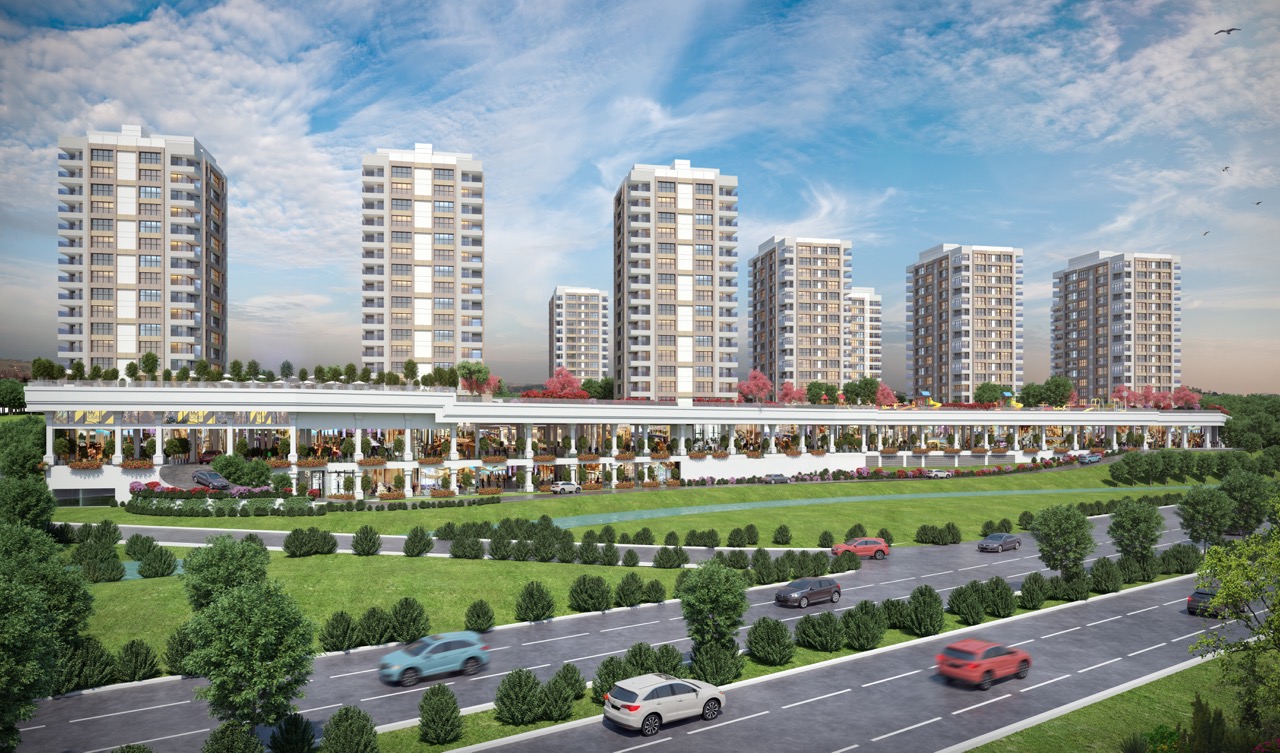 Apartments in Istanbul in a residential complex with developed facilities and citizenship eligibility