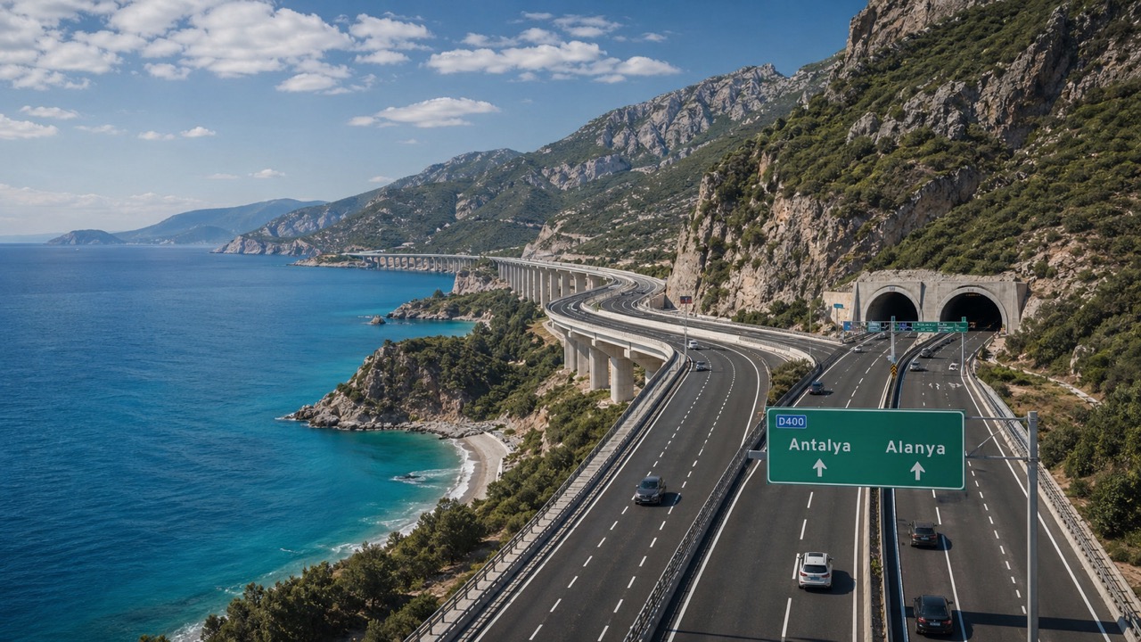 Между Антальей и Аланией строят новую скоростную автомагистраль