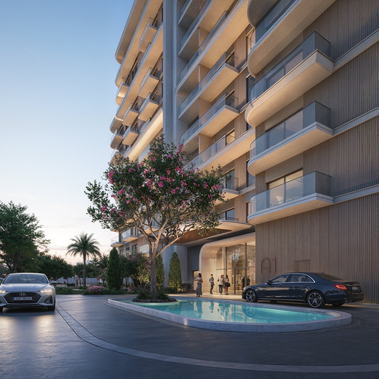 Yas Riva Residences residential complex on the first line of the canal on Yas Island in Abu Dhabi - Photo 6