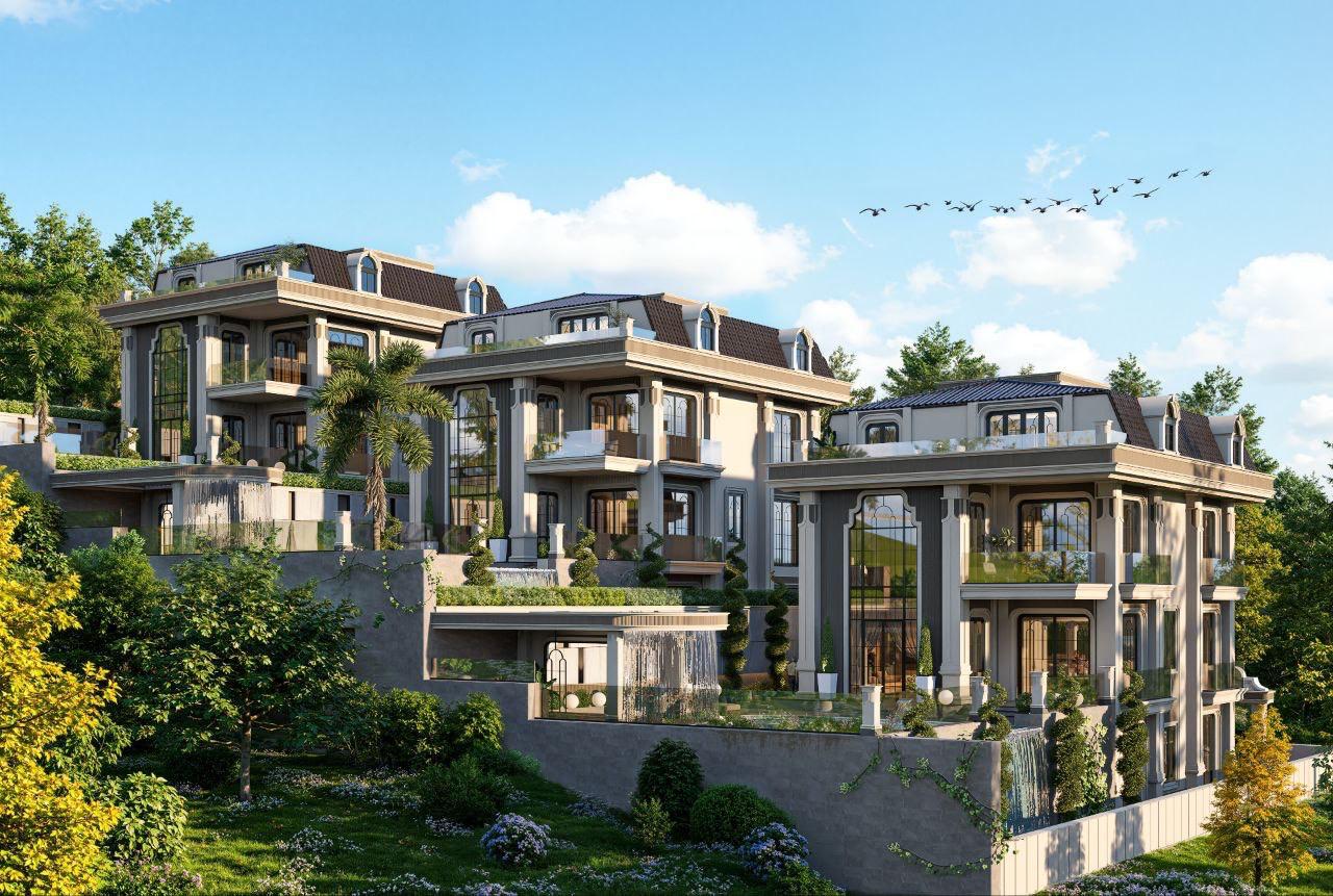 Villa complex with panoramic views of the sea and the city in Tepe - Photo 6