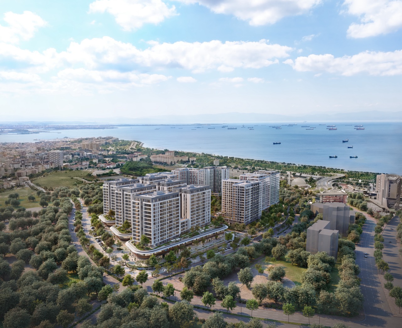 Apartments with views of the Marmara Sea and the Princes’ Islands in Kartal