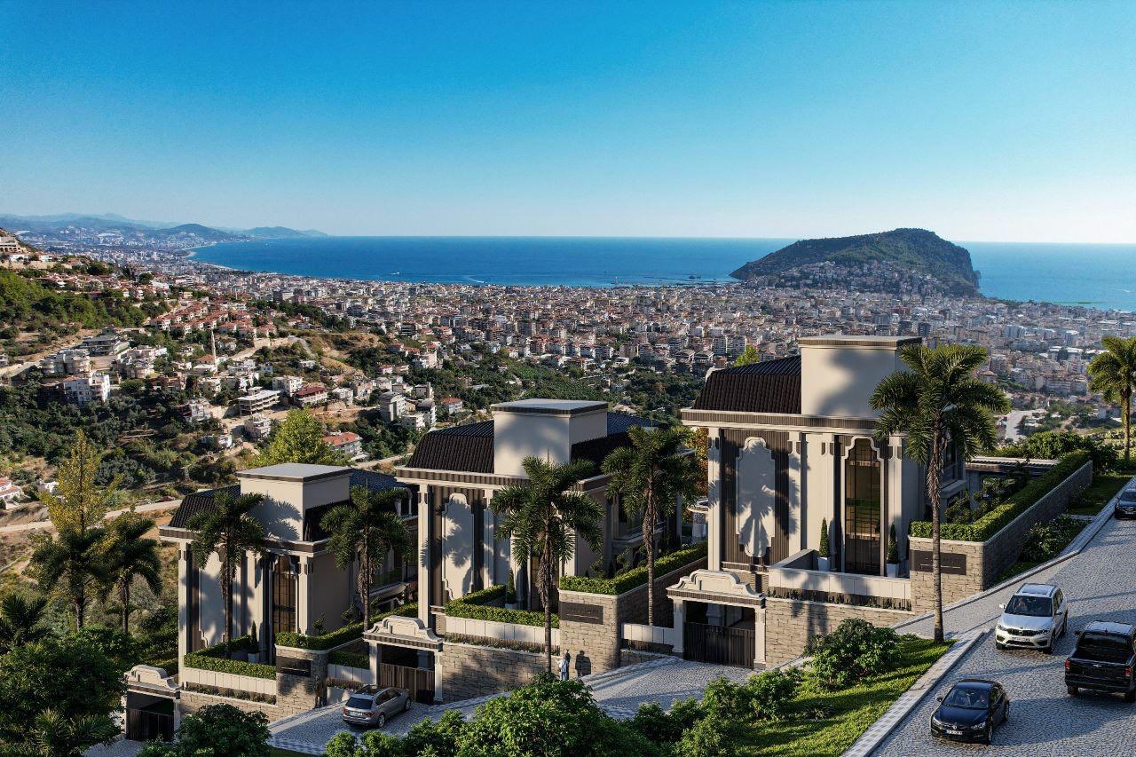 Villa complex with panoramic views of the sea and the city in Tepe - Photo 2