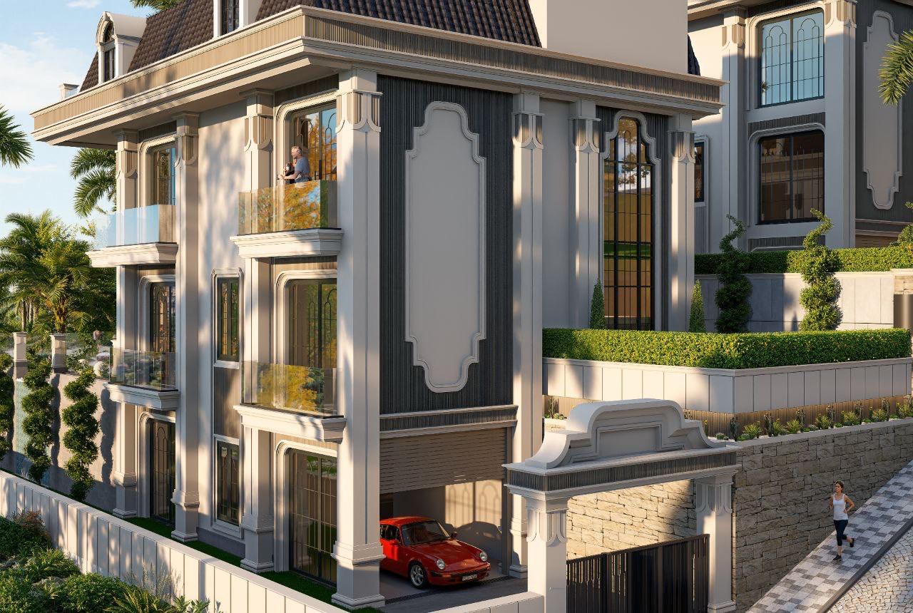 Villa complex with panoramic views of the sea and the city in Tepe - Photo 9