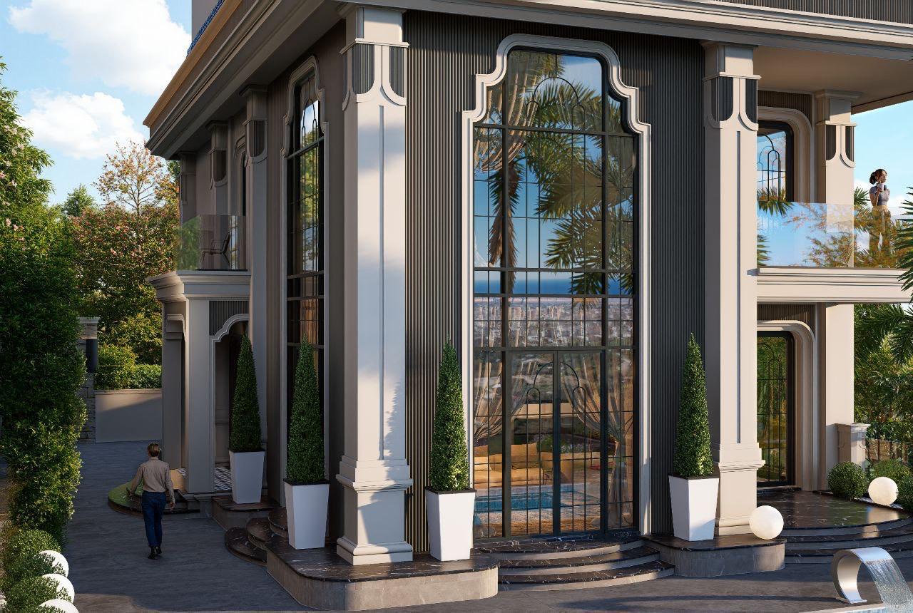 Villa complex with panoramic views of the sea and the city in Tepe - Photo 4