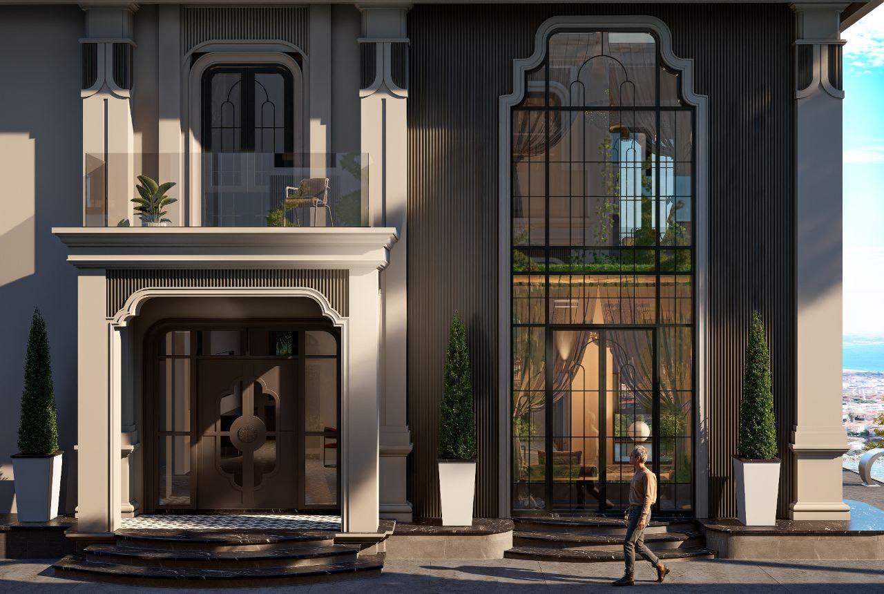 Villa complex with panoramic views of the sea and the city in Tepe - Photo 8