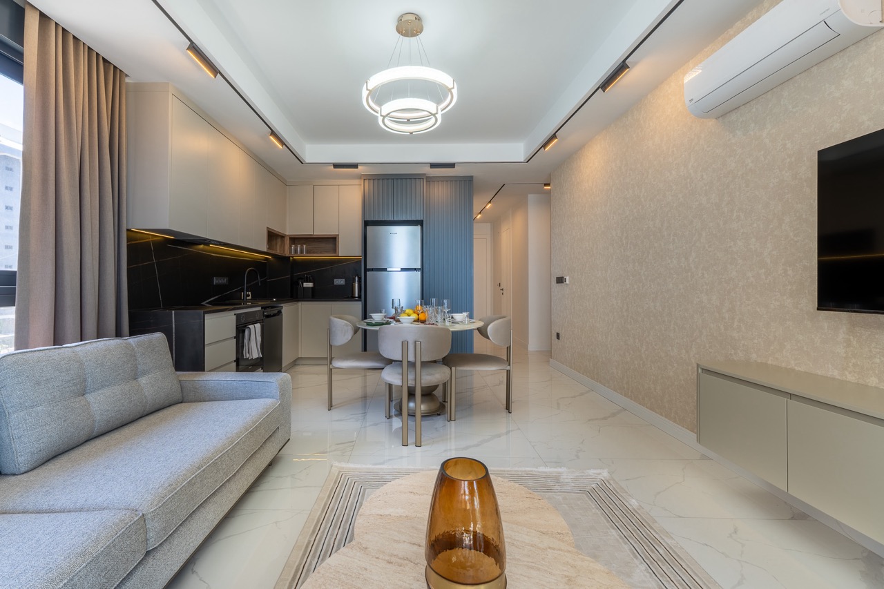 Furnished 2+1 apartment on the first coastline in Mahmutlar - Photo 7