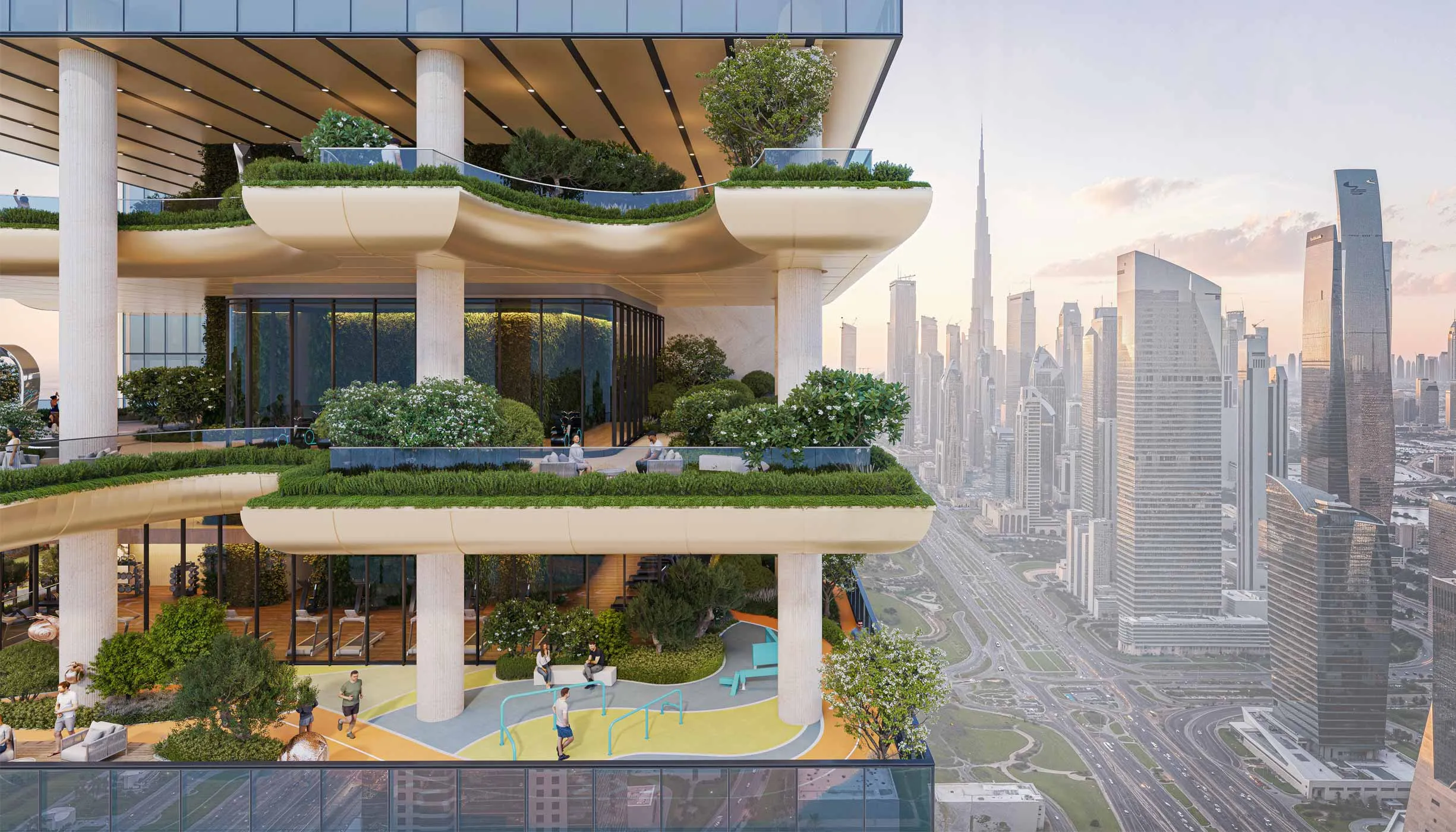 Sobha SkyParks — apartments in a skyscraper with elevated parks in Dubai - Photo 22