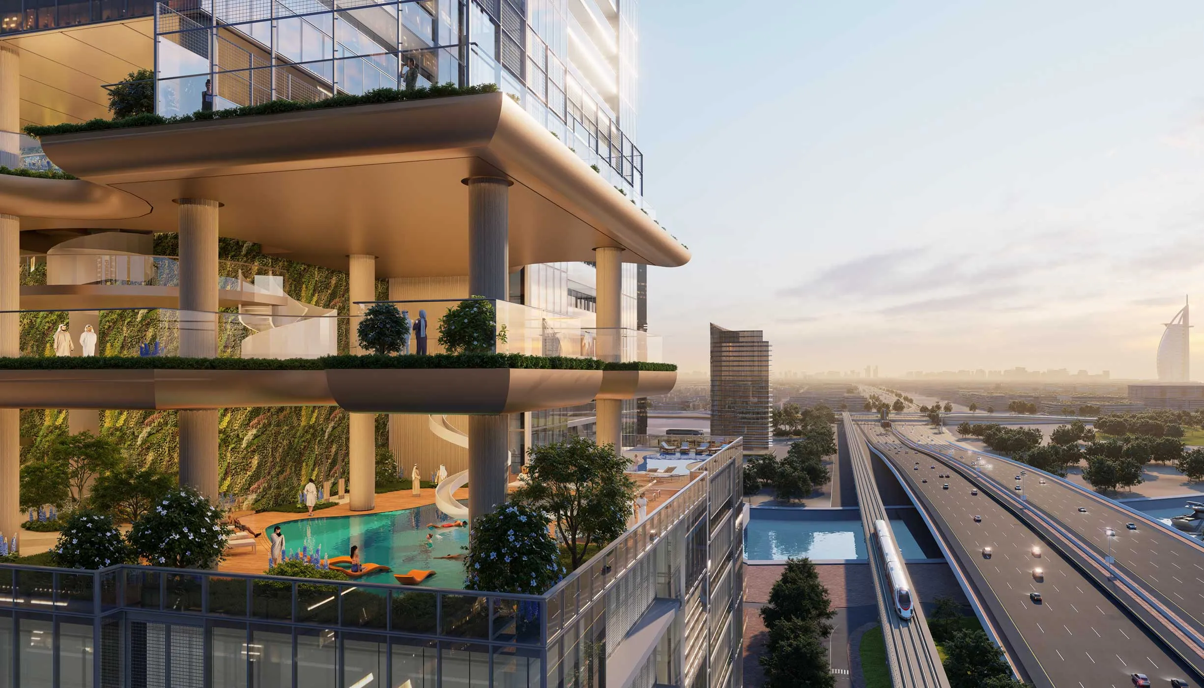 Sobha SkyParks — apartments in a skyscraper with elevated parks in Dubai - Photo 4