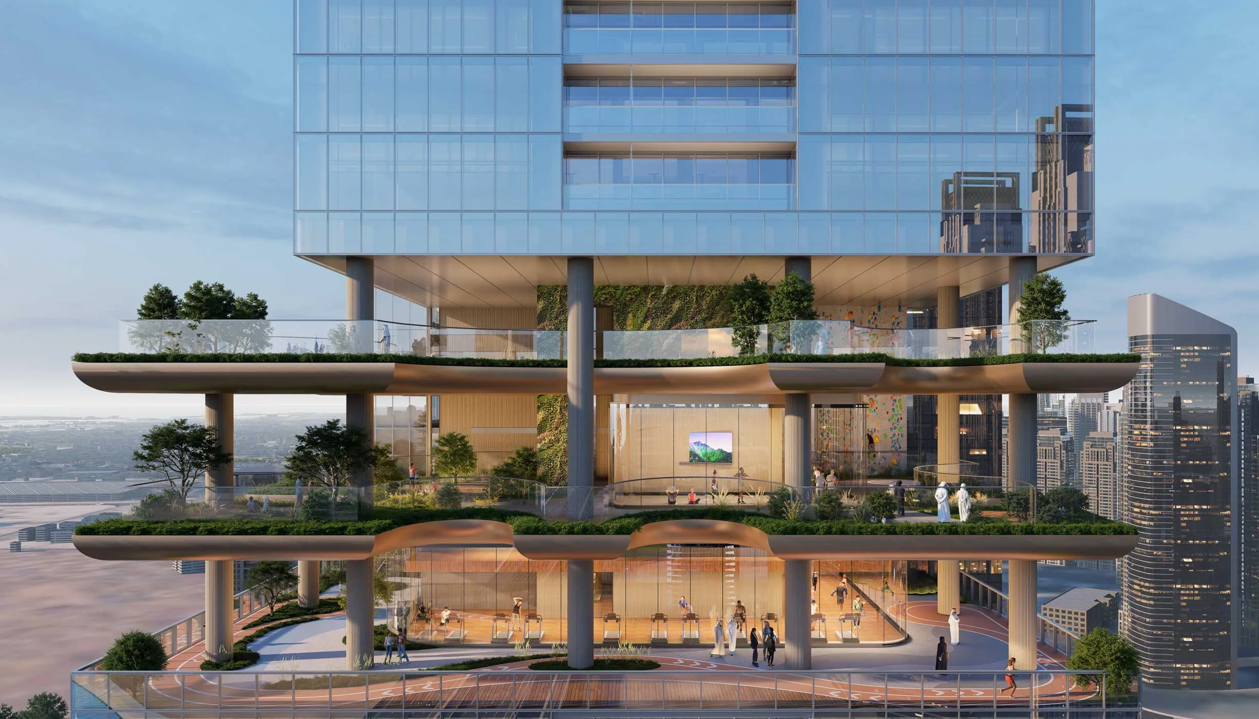 Sobha SkyParks — apartments in a skyscraper with elevated parks in Dubai - Photo 5
