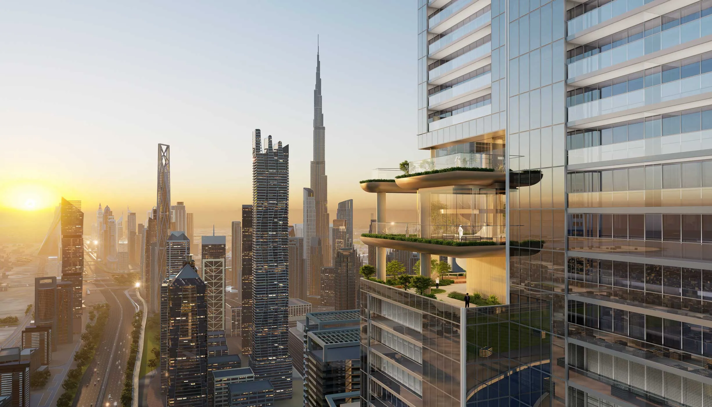 Sobha SkyParks — apartments in a skyscraper with elevated parks in Dubai - Photo 9