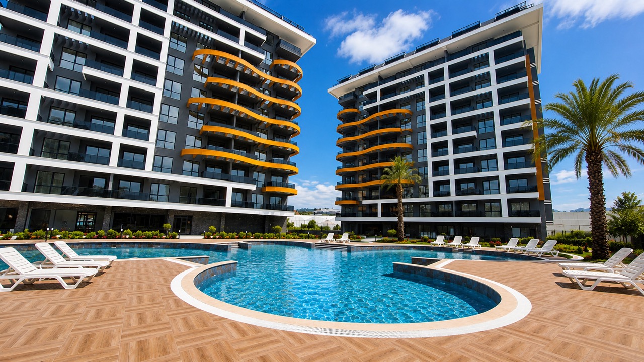 Duplex 3+1 of 183 m² in a Full Infrastructure Complex in Avsallar