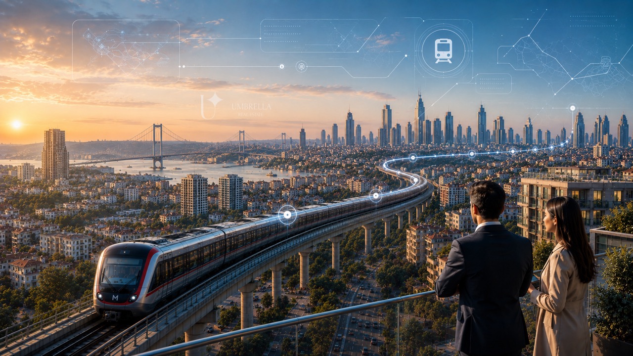 New metro lines in Istanbul increase property values and strengthen investment potential in emerging districts