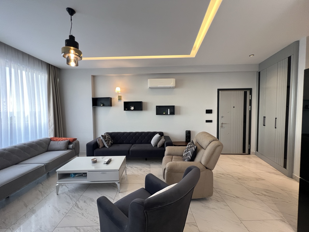 Furnished 2+1 Apartment on the First Coastline in Kargicak - Photo 21