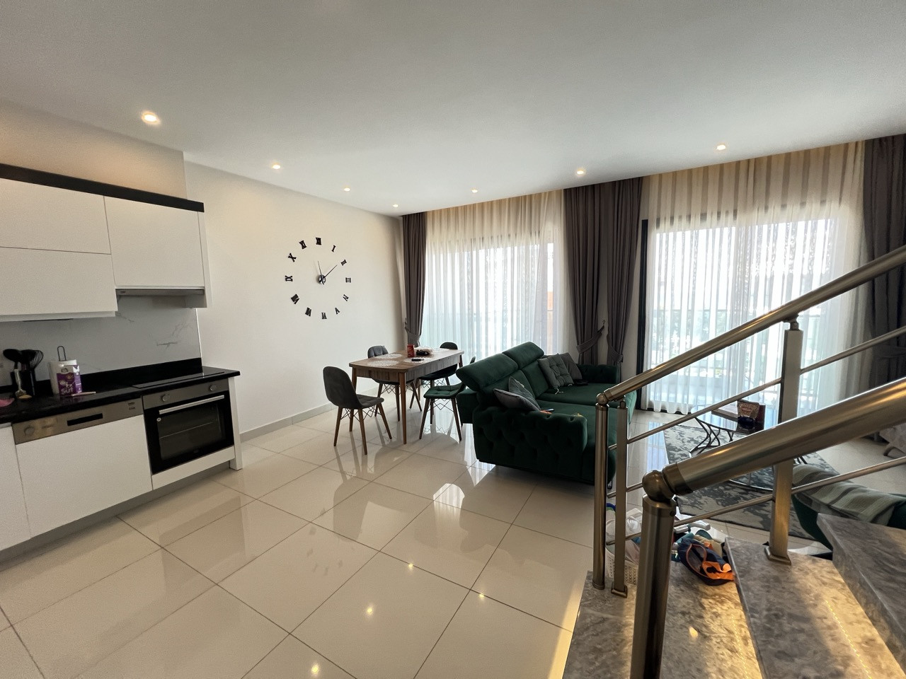 Furnished 2+1 Duplex with Sea View 100 m from the Beach in Kargicak - Photo 14