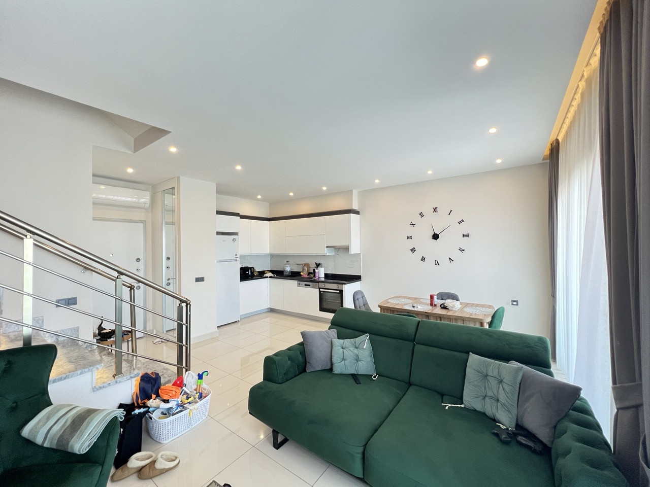 Furnished 2+1 Duplex with Sea View 100 m from the Beach in Kargicak - Photo 15