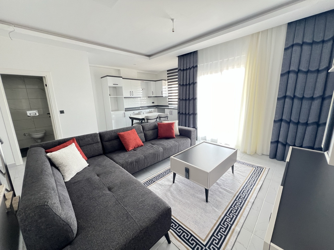 2+1 Duplex of 100 m², 250 m from the Sea in Kargicak - Photo 4