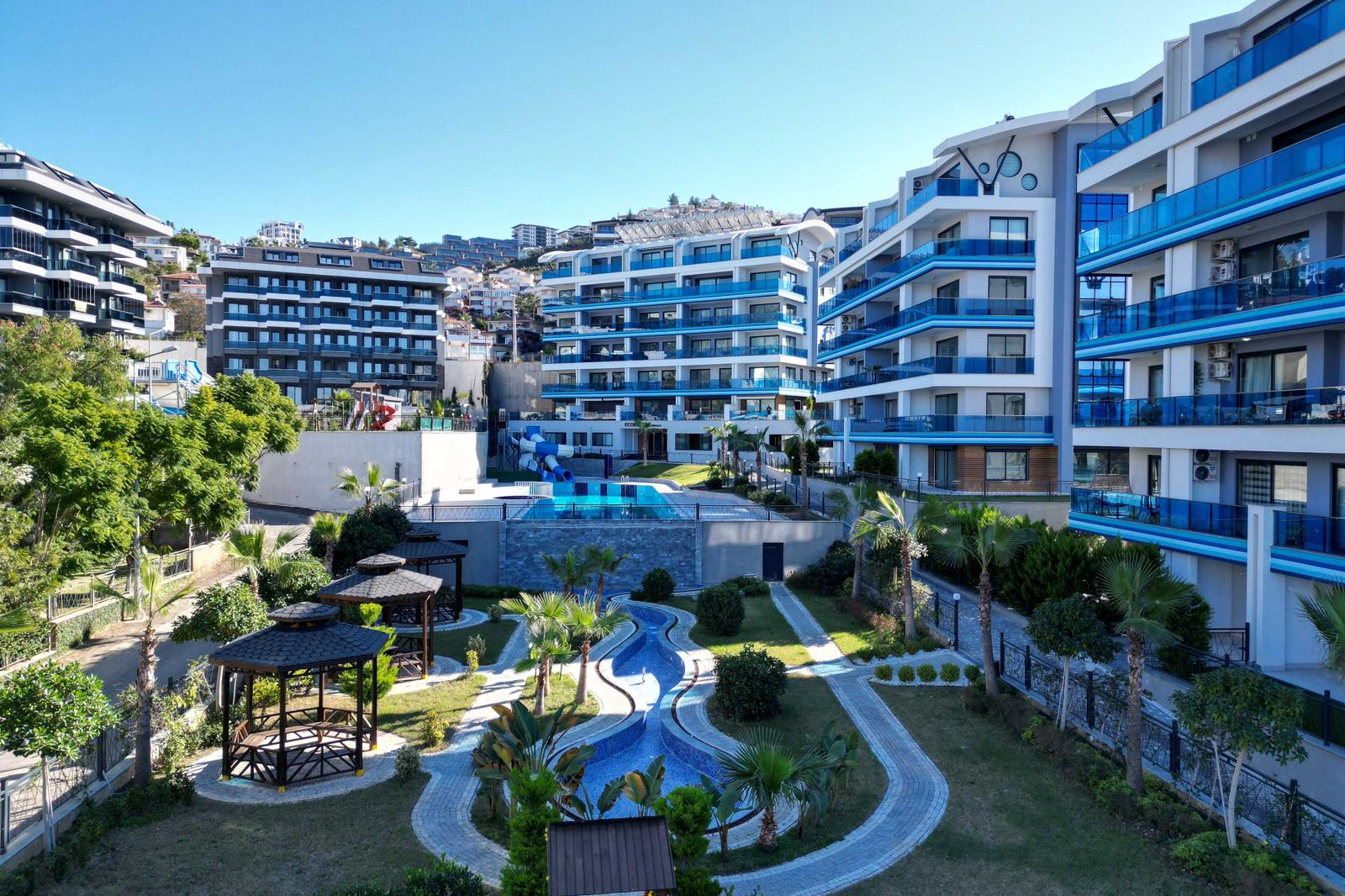 Spacious 4+1 Garden Duplex of 332 m² in Kargicak