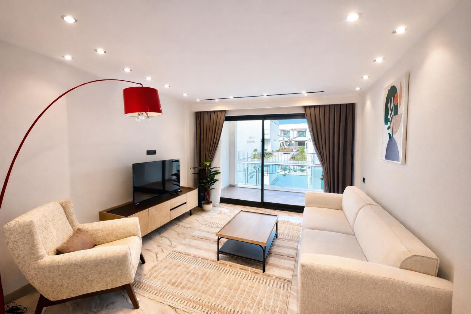 Furnished 2+1 Duplex Apartment of 80 m² Just 250 m from the Sea in Konaklı - Photo 5