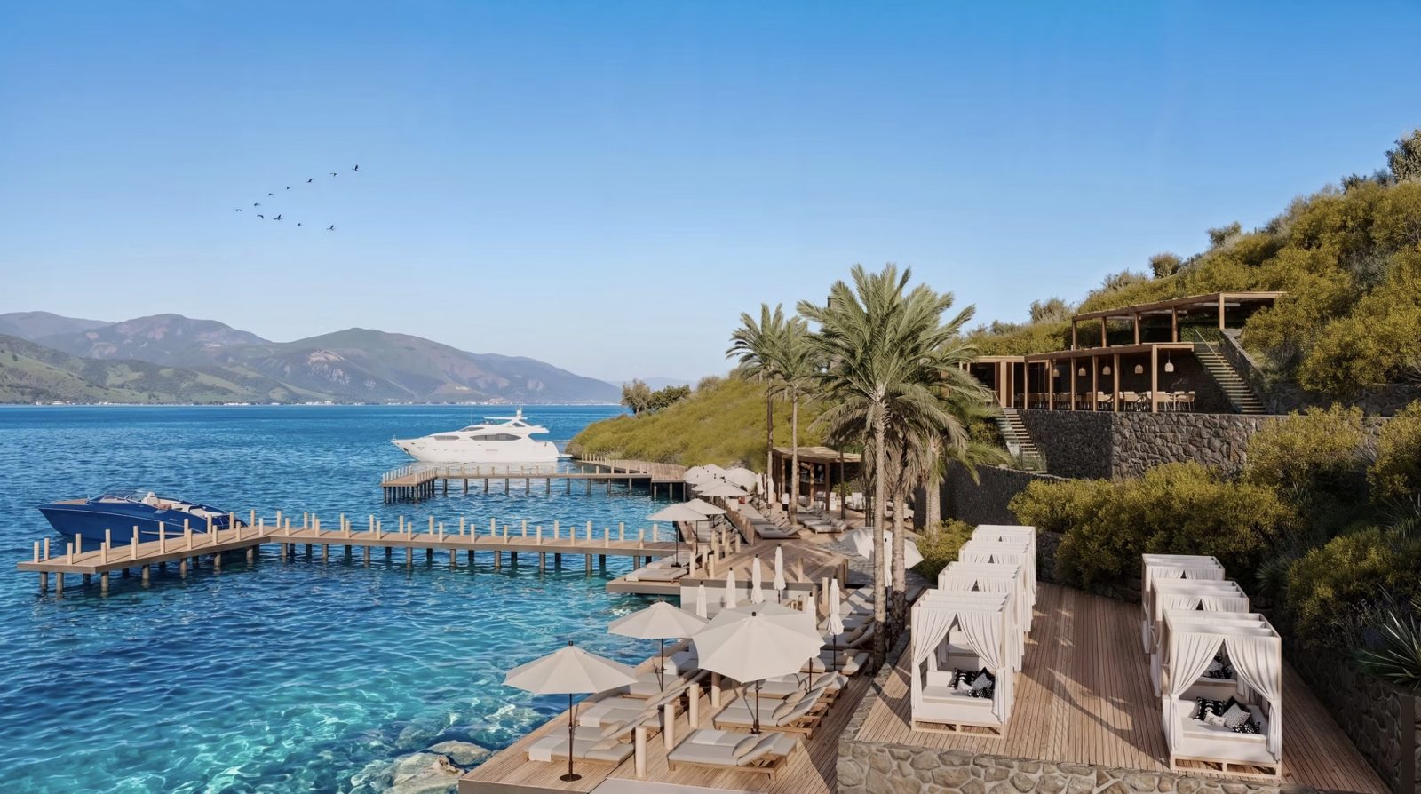 Seafront Villas with a Private Beach and Exclusive Pier in Bodrum - Photo 6