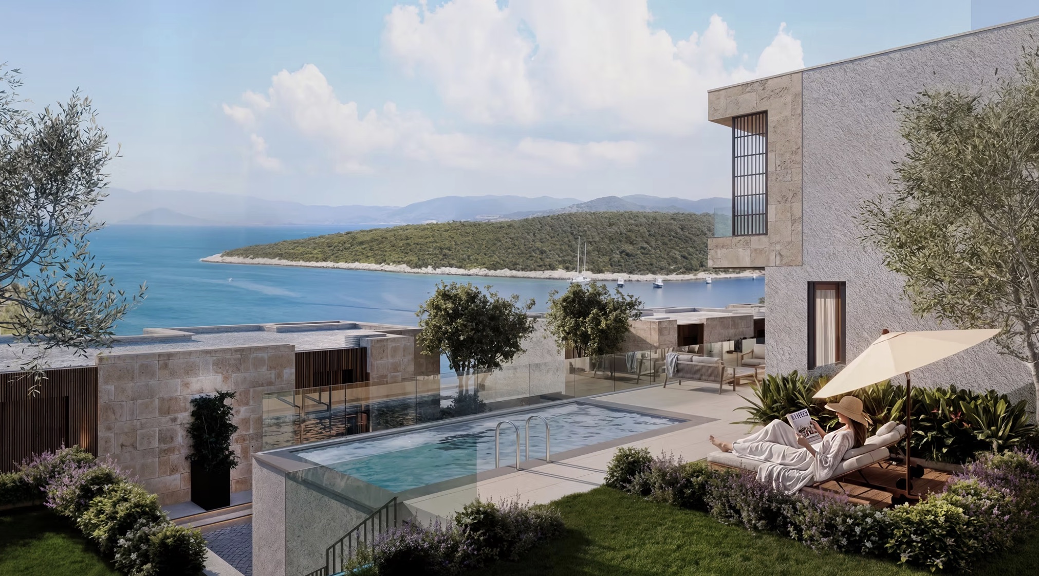 Seafront Villas with a Private Beach and Exclusive Pier in Bodrum - Photo 13