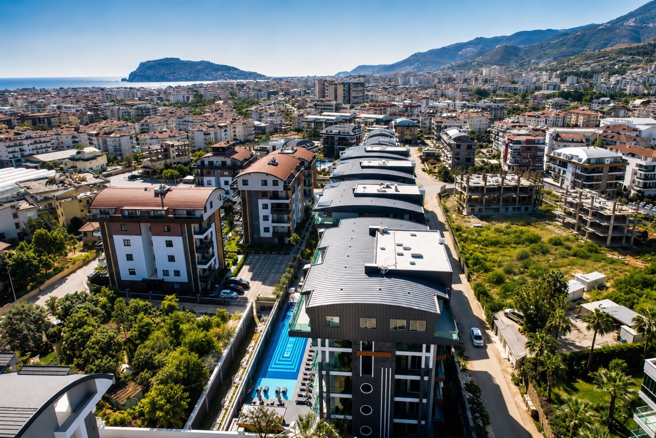 Furnished 1+1 Apartment in a Residential Complex with Extensive Amenities in Oba