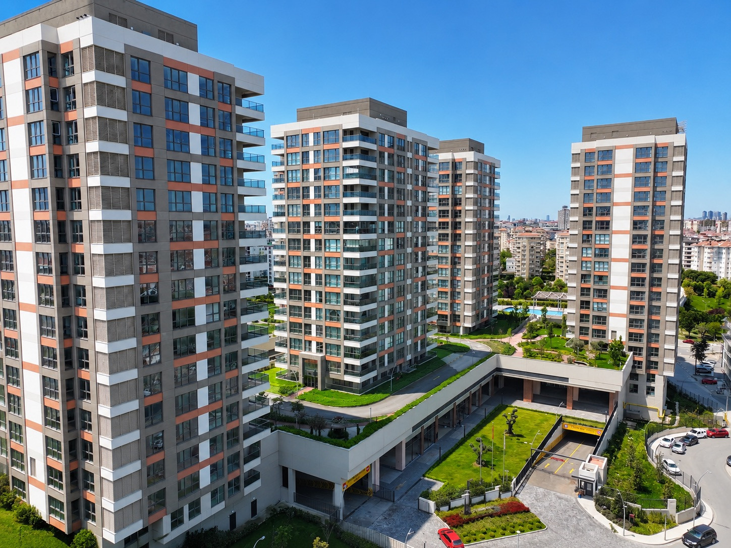 Apartments in a Residential Complex with Private Amenities in Çekmeköy