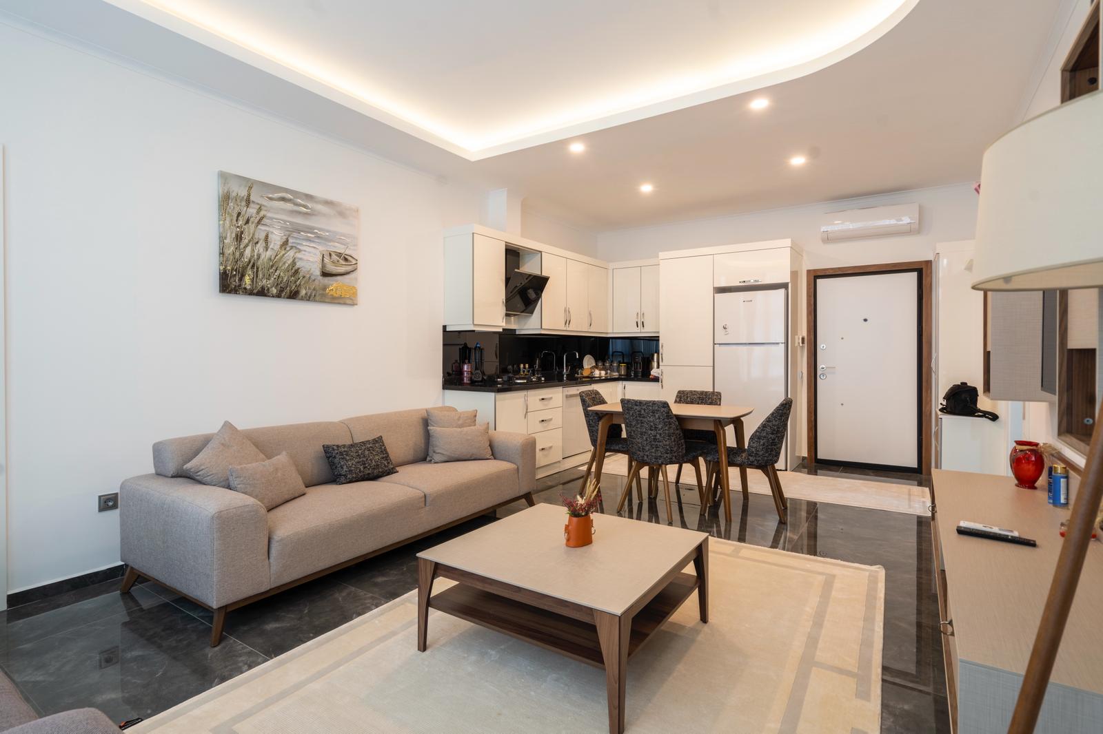 Furnished 1+1 Apartment in a Residential Complex with Extensive Amenities in Oba - Photo 13