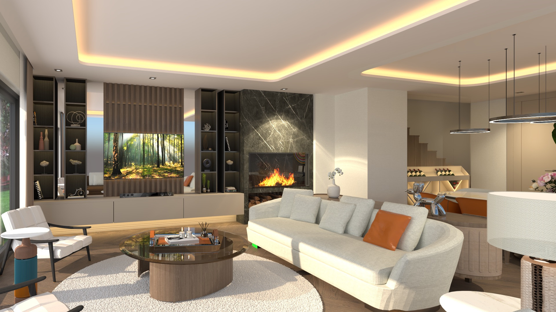 Three-storey villas with private pools in the Sariyer district - Photo 17