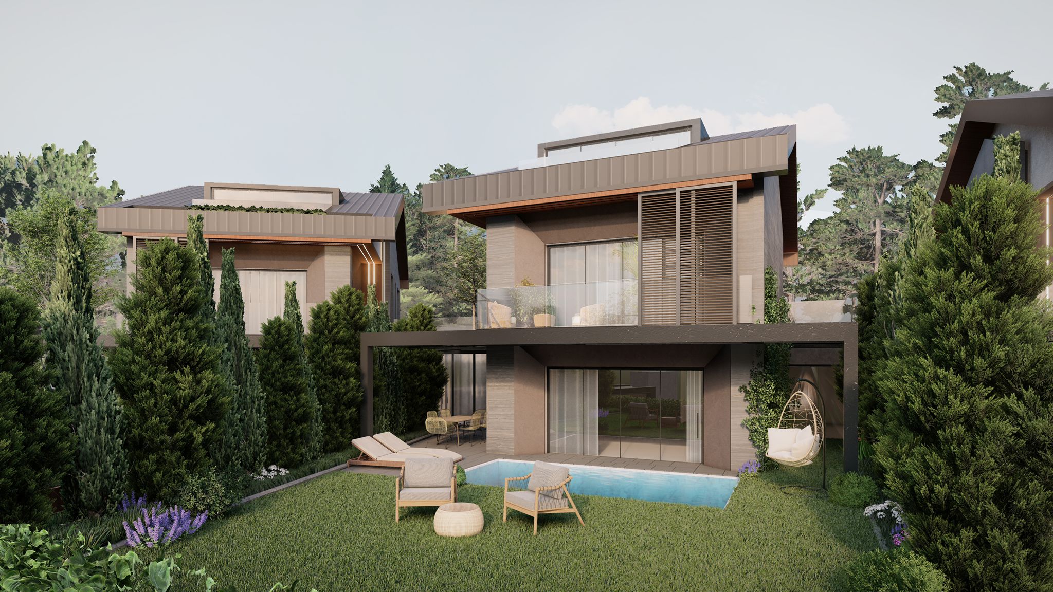 Three-storey villas with private pools in the Sariyer district - Photo 9
