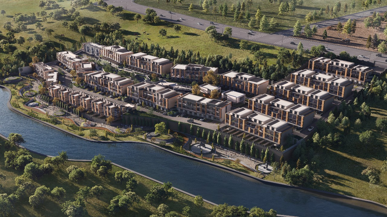 Townhouses and Villas with Private Gardens in Bahçeşehir