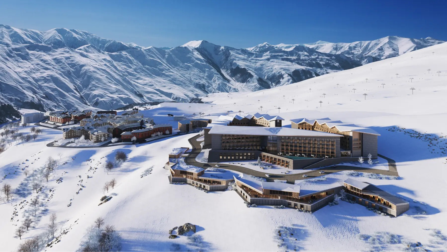 The first five-star Swissôtel complex at the Gudauri ski resort