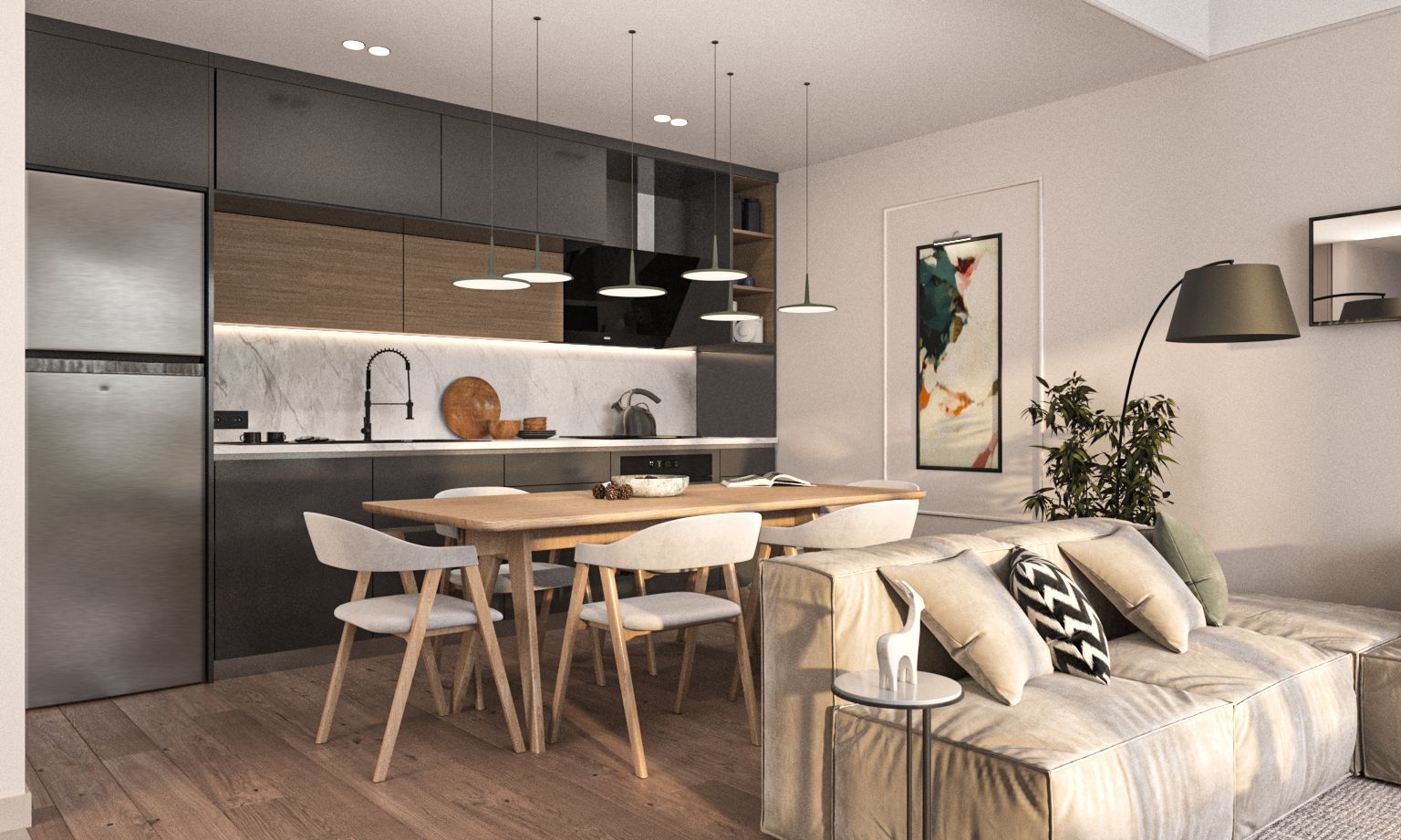 Apartments with spacious terraces near the metro in Kağıthane - Photo 15