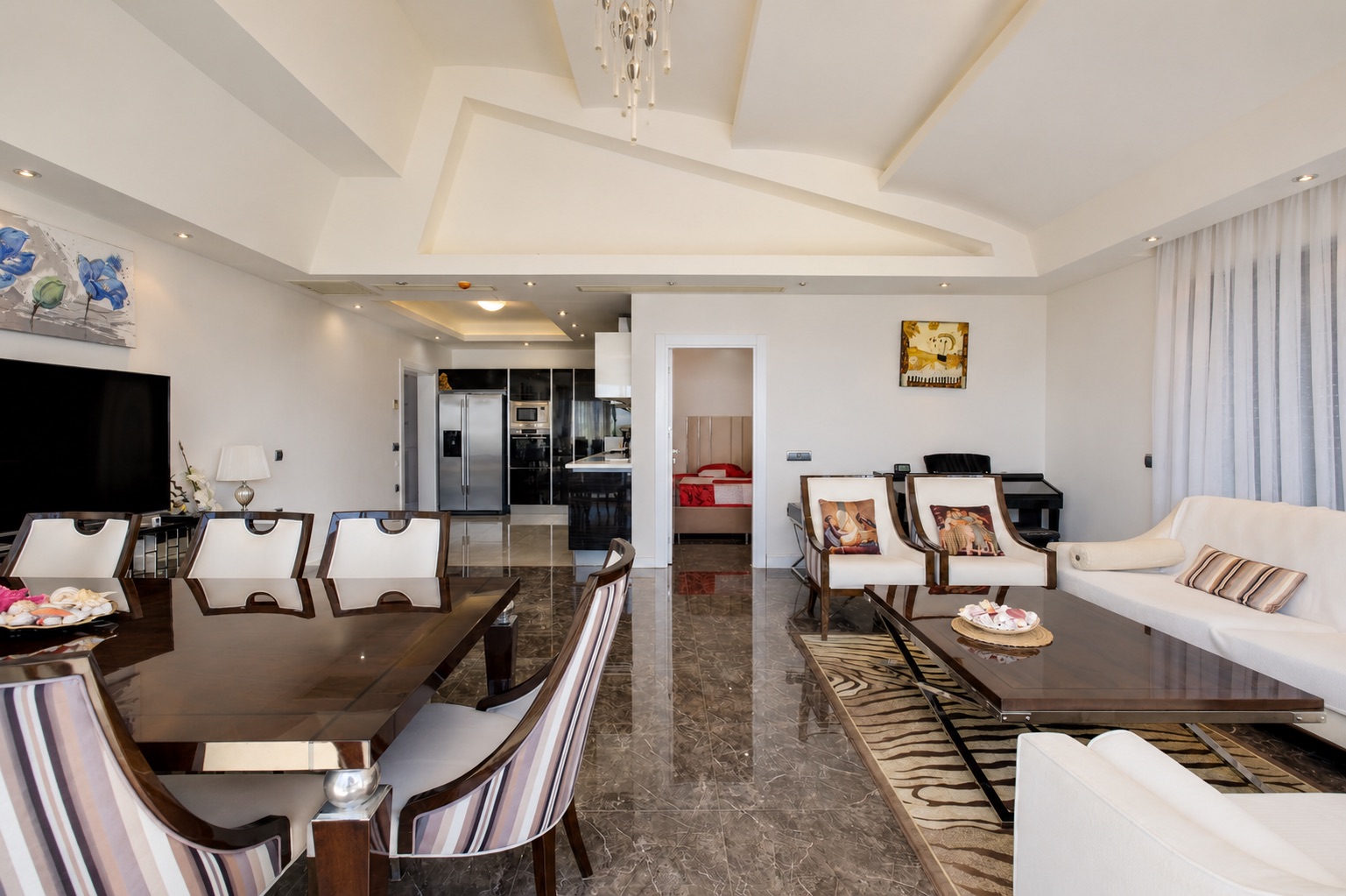 Furnished 3+2 penthouse with sea views, 600 metres from the beach - Photo 12