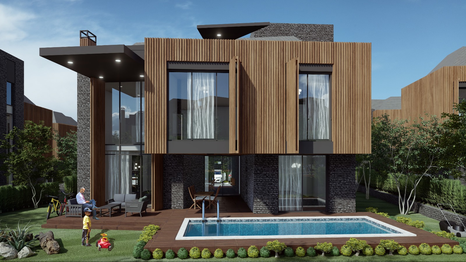 6+2 and 7+2 villas with private gardens and jacuzzis in Istanbul - Photo 2