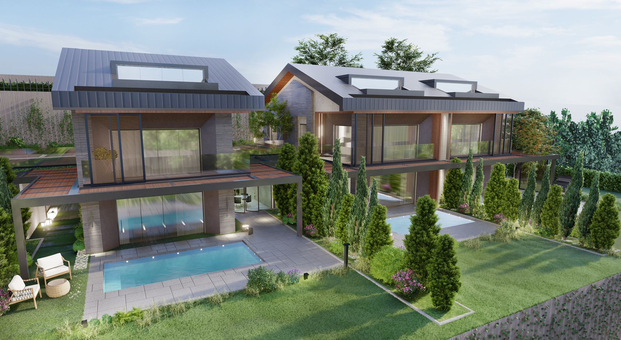 Three-storey villas with private pools in the Sariyer district - Photo 10