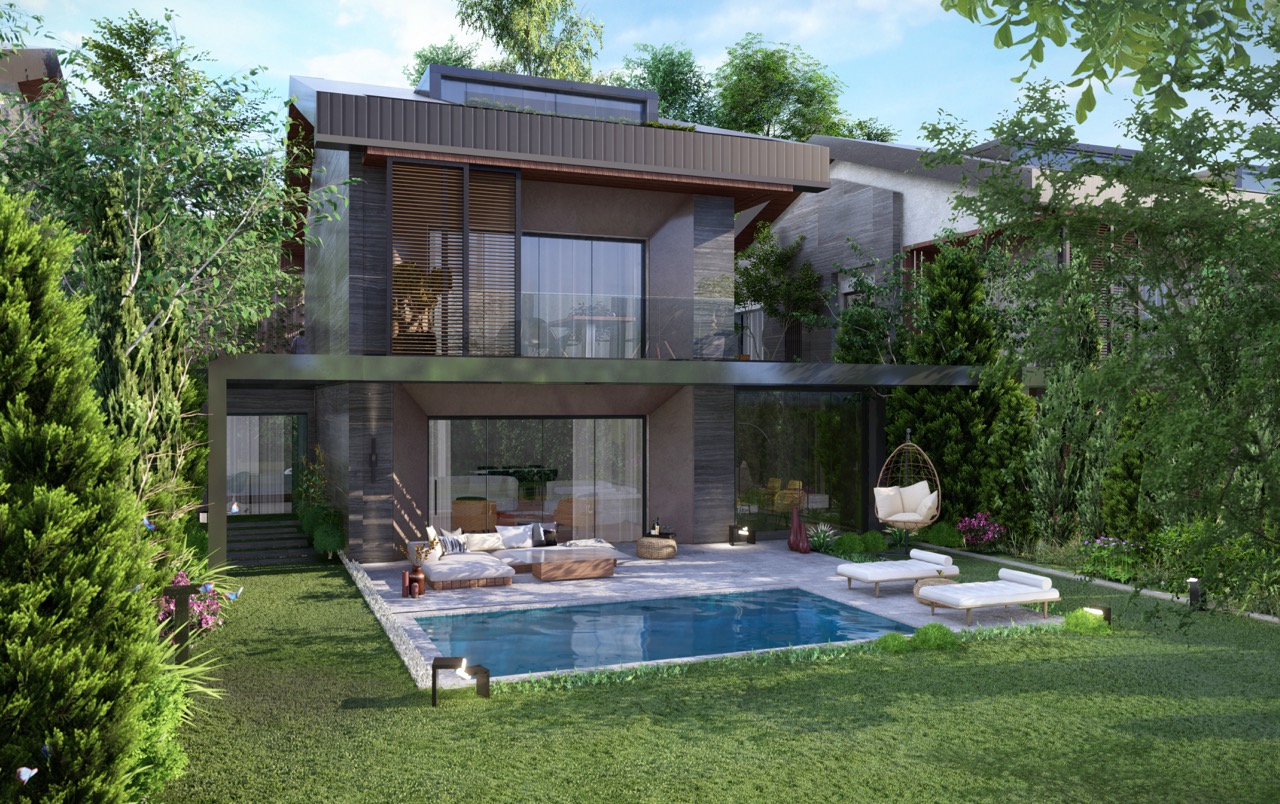 Three-storey villas with private pools in the Sariyer district - Photo 15