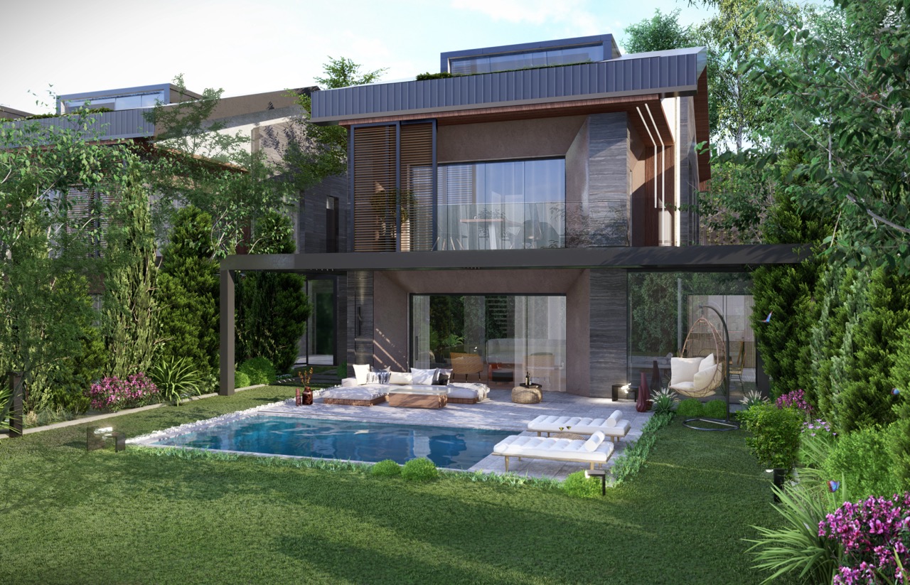 Three-storey villas with private pools in the Sariyer district - Photo 14