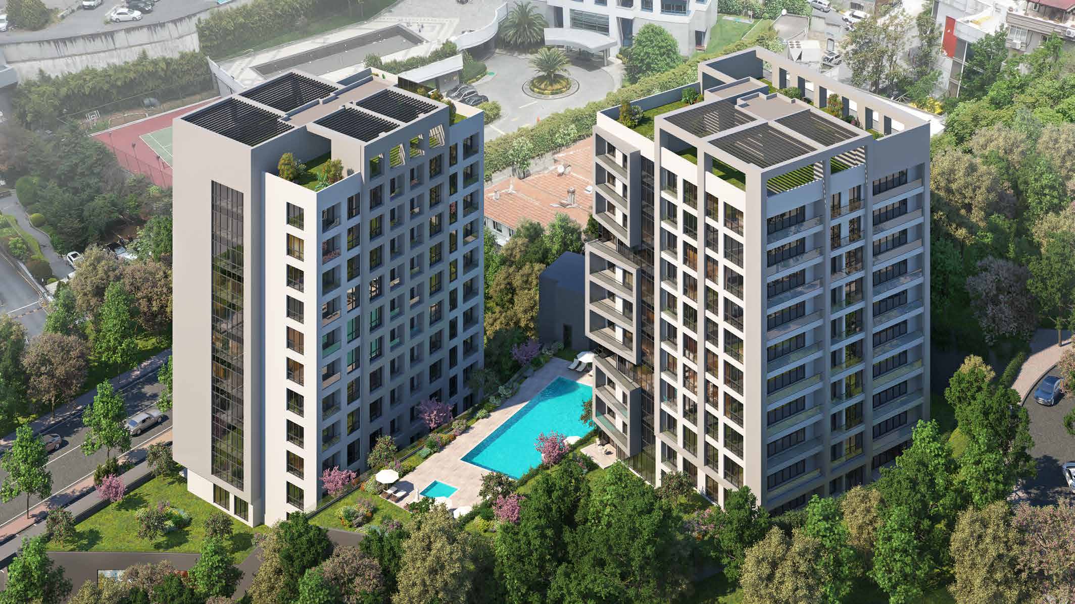 Elite residential complex in the prestigious Besiktas district near the Bosphorus