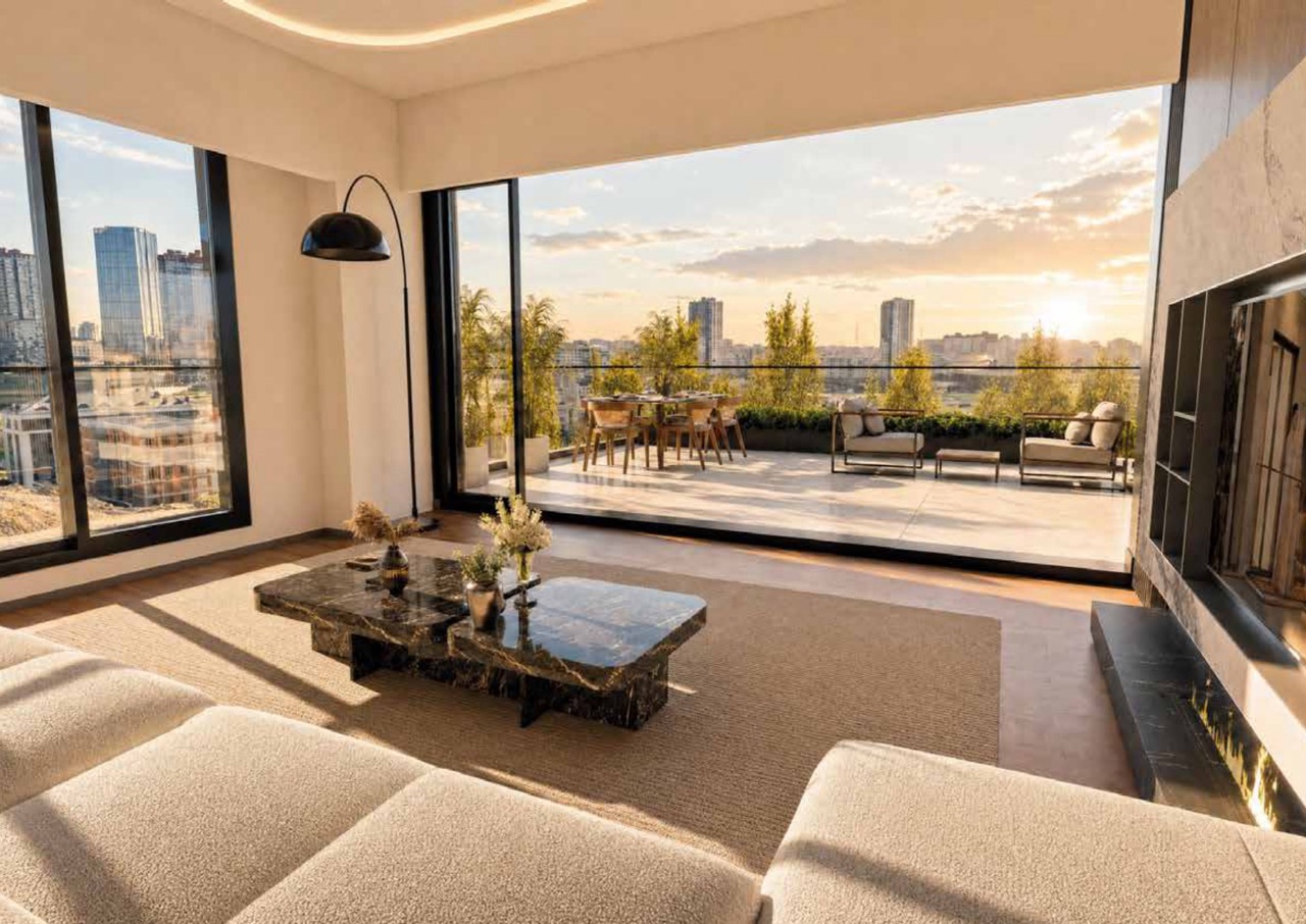 The Teras Lounge — Spacious Apartments with Terraces in a Green Residential Complex in Başakşehir - Photo 6