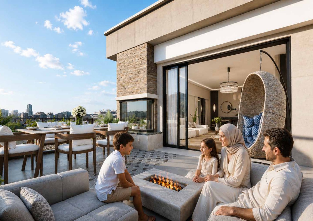 The Teras Lounge — Spacious Apartments with Terraces in a Green Residential Complex in Başakşehir - Photo 3