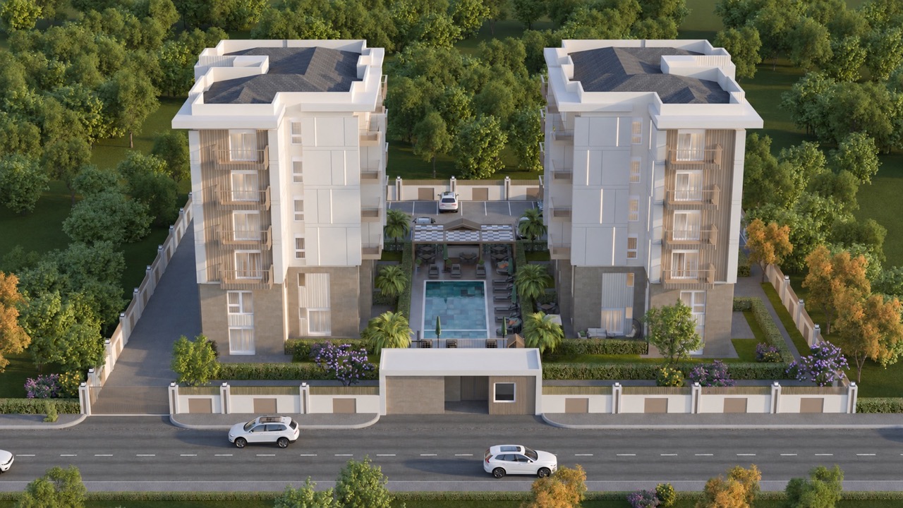 1+1 Duplex with Pool View in Kepez, Antalya - 57 m² | ID U7049