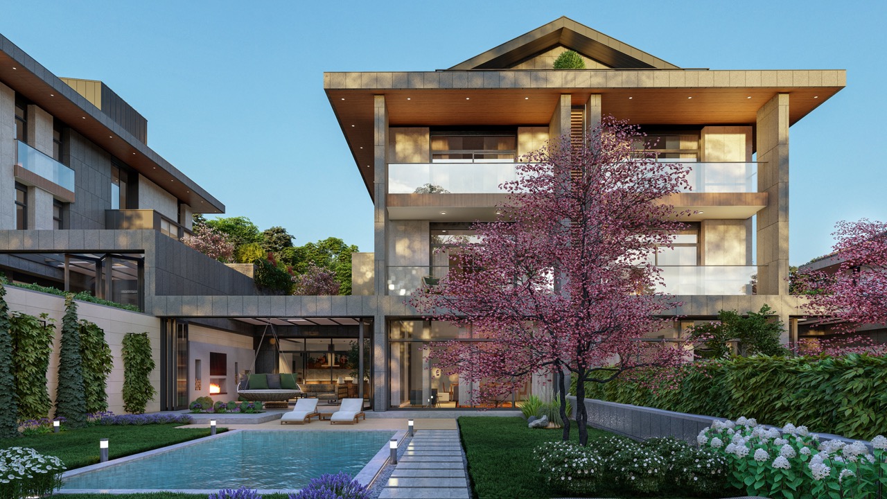 Luxury villas with private pools surrounded by nature in Istanbul - Photo 3