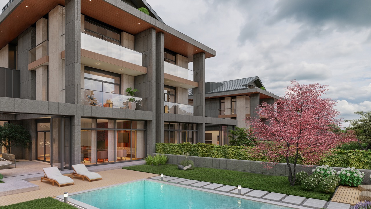 Luxury villas with private pools surrounded by nature in Istanbul - Photo 8
