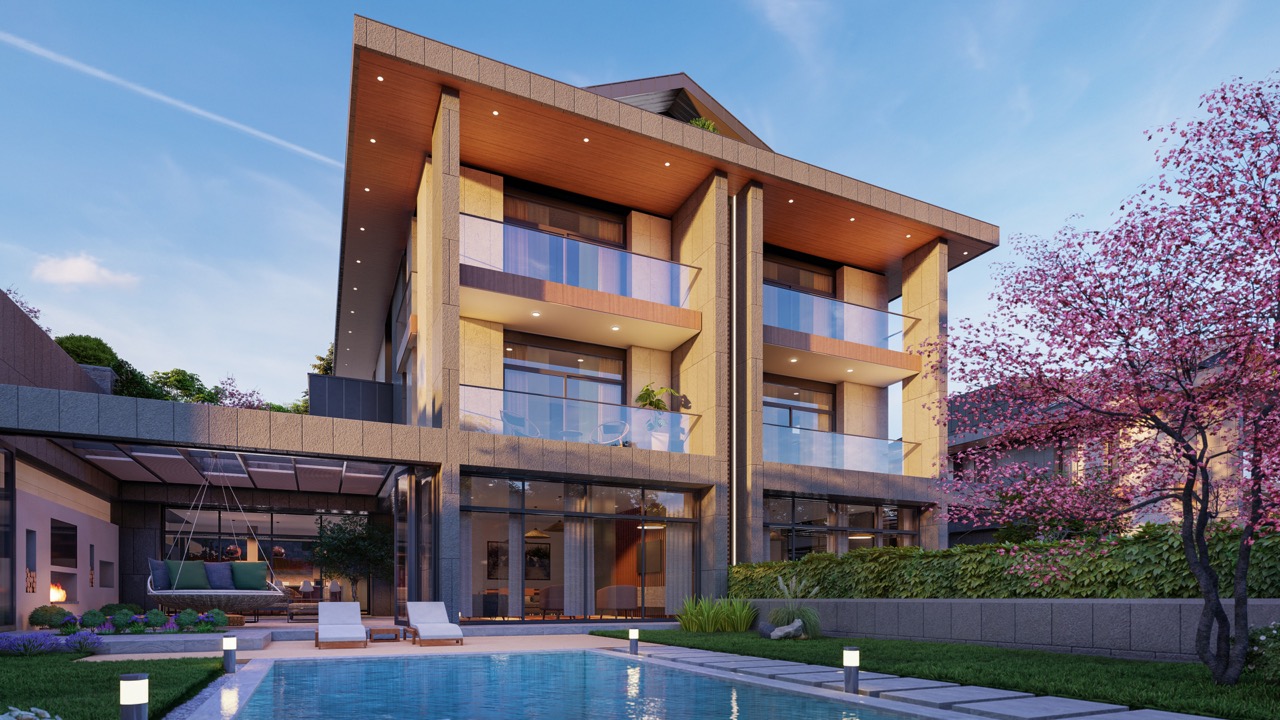 Luxury villas with private pools surrounded by nature in Istanbul - Photo 9
