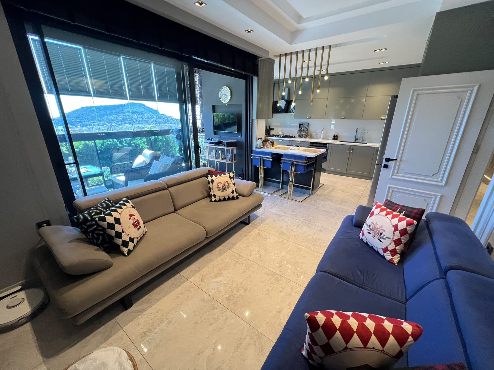 Furnished 4+2 Apartment with Panoramic Views of the Sea, City, and Alanya Castle - Photo 6