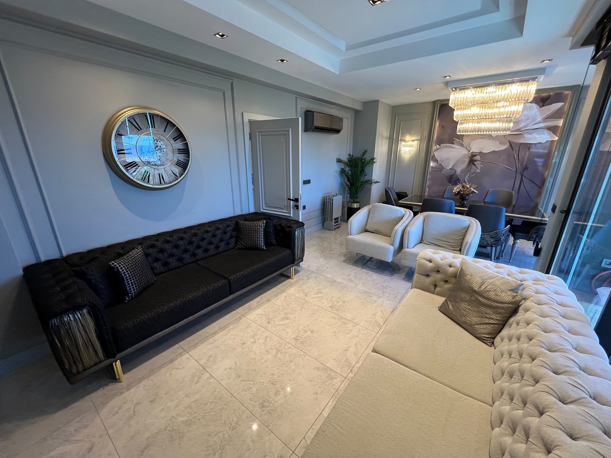 Furnished 4+2 Apartment with Panoramic Views of the Sea, City, and Alanya Castle - Photo 13