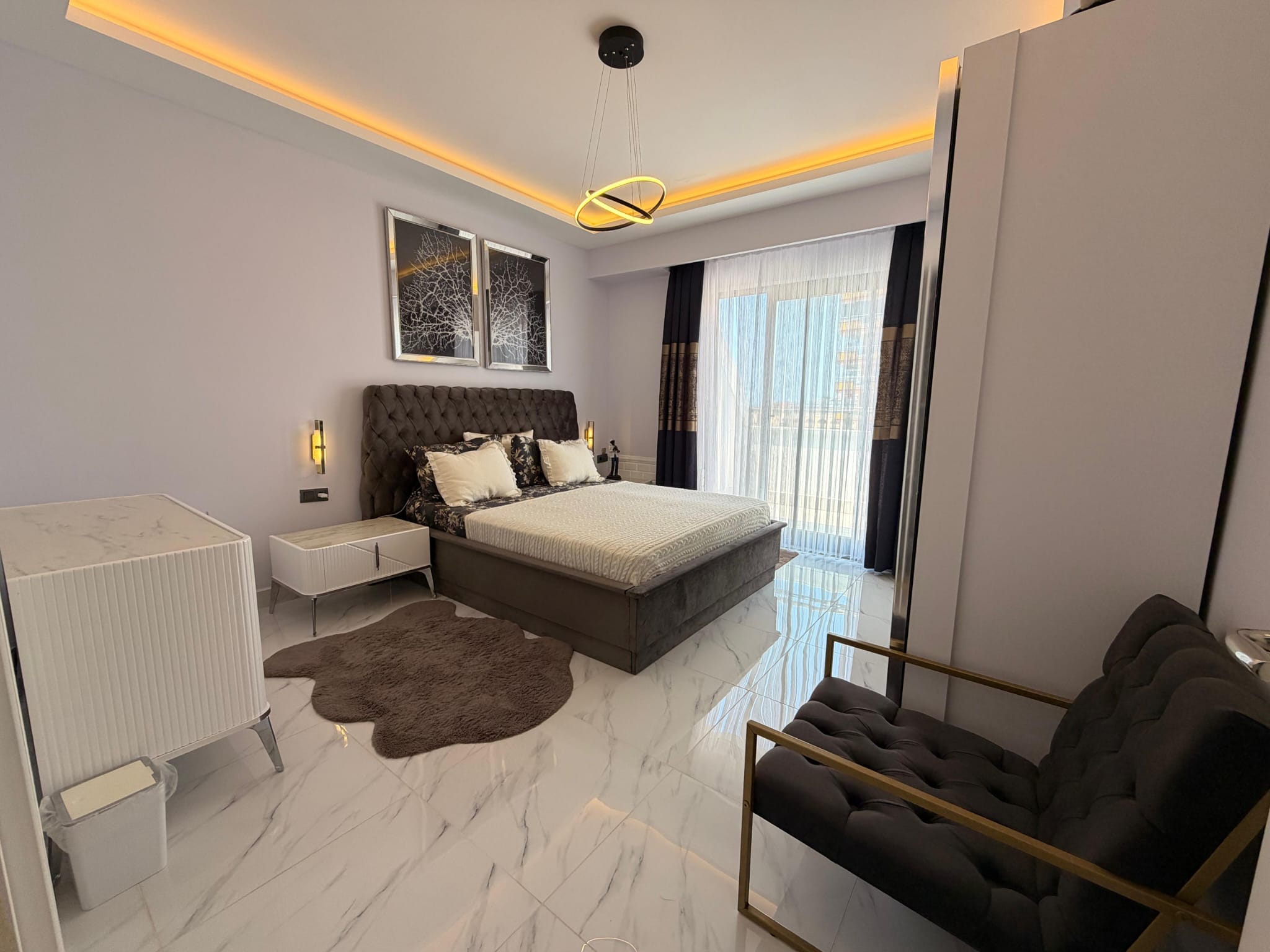 Furnished 2+1 Duplex with Sea View 100 m from the Beach in Kargıcak - Photo 12