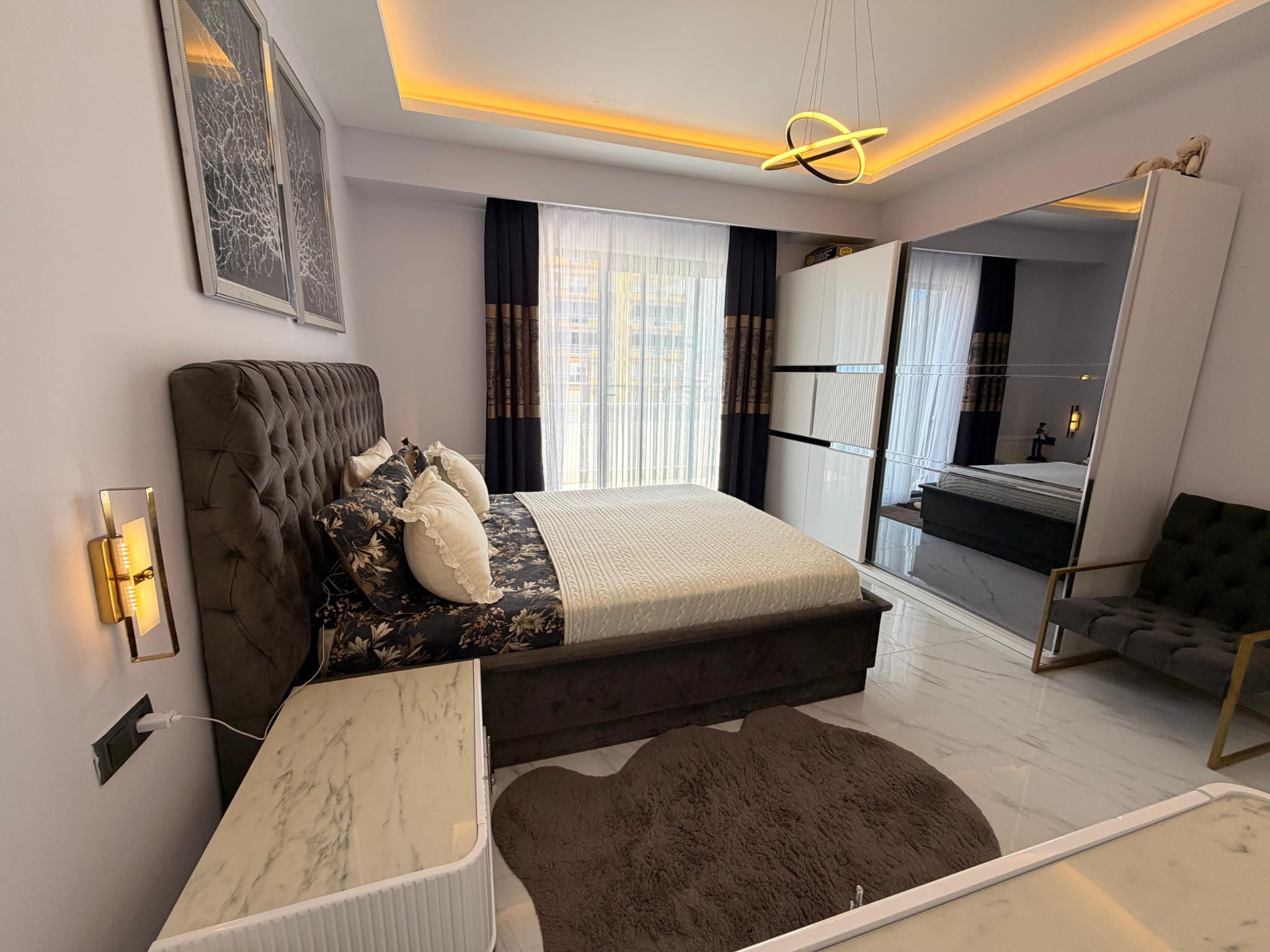 Furnished 2+1 Duplex with Sea View 100 m from the Beach in Kargıcak - Photo 13