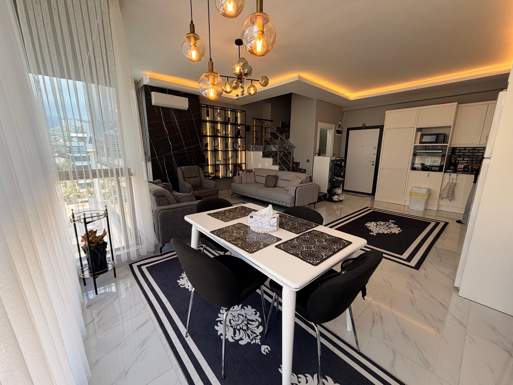 Furnished 2+1 Duplex with Sea View 100 m from the Beach in Kargıcak - Photo 5